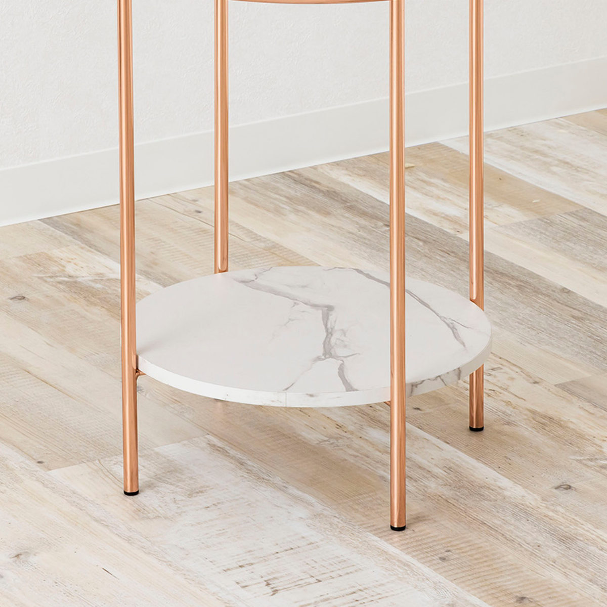 サイドテーブル 円型 直径38cm 高さ48cm （ ナイトテーブル ミニ