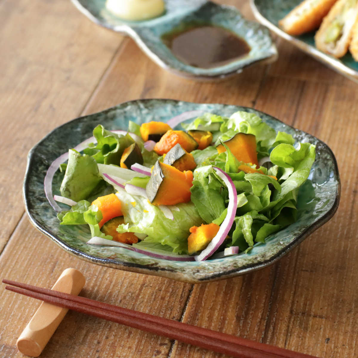 送料無料 | 和食器 中皿 緑釉七寸深皿-21cm-（KIA-138） 作家