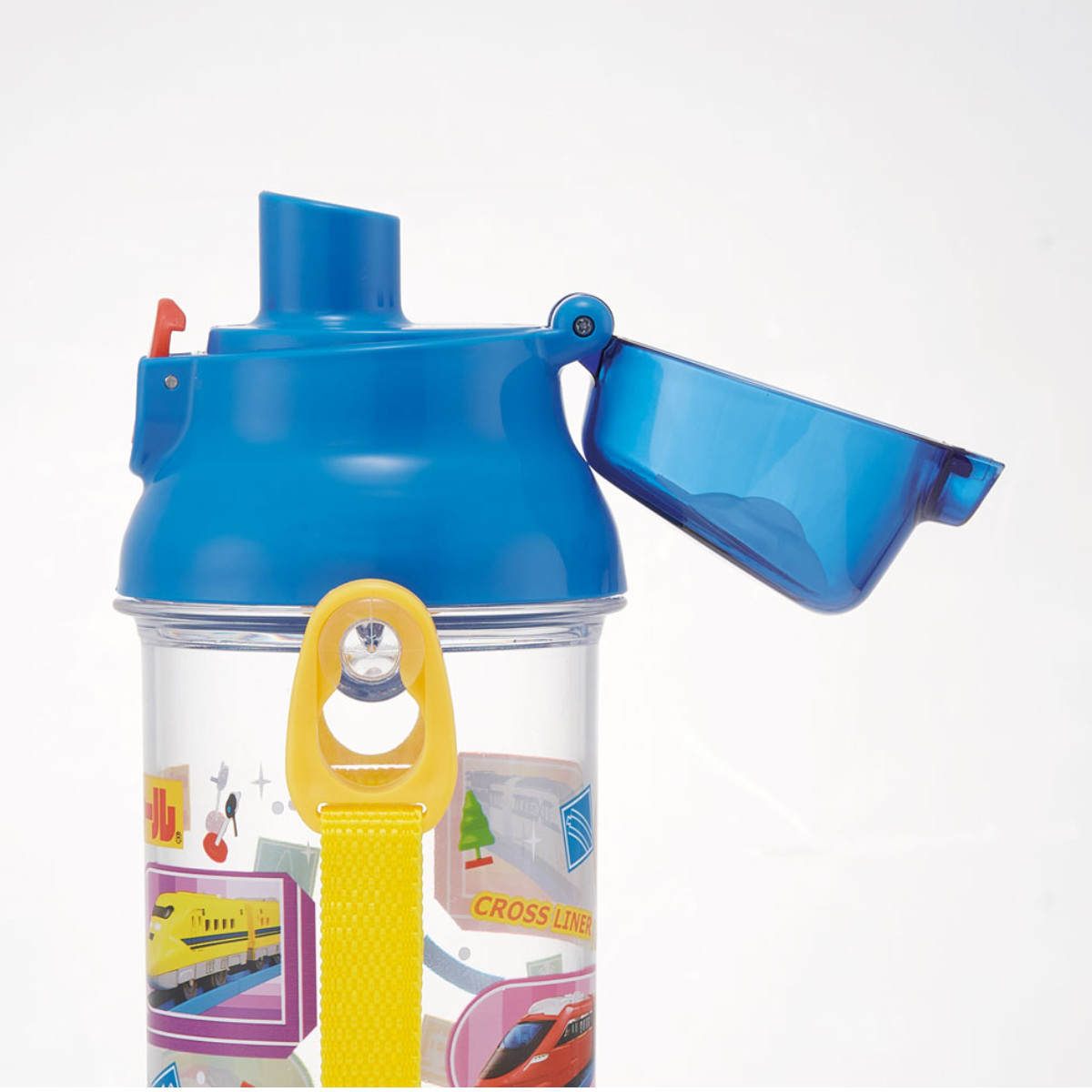 プラスチックボトル クリア スケーター 水筒 480ml 食洗機対応プラクリアボトル プラレール24