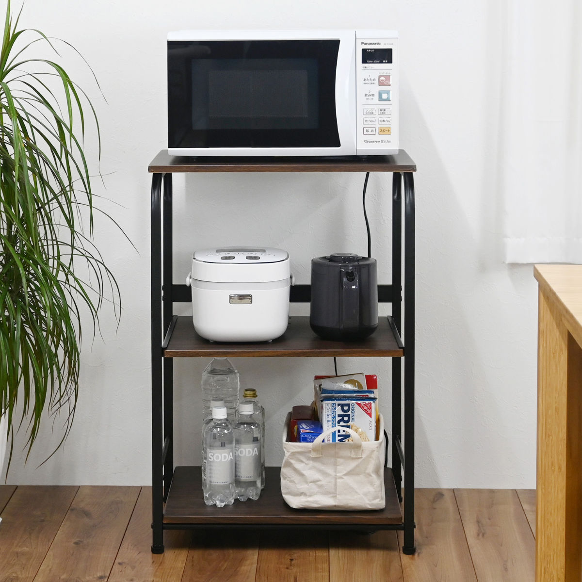 フクダクラフト レンジラック ロータイプ 幅55cm×高さ83cm スチール 2