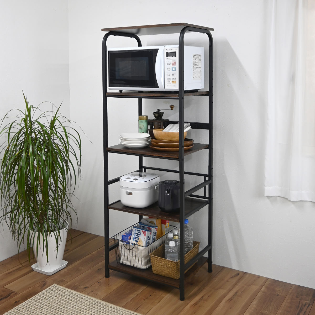 フクダクラフト レンジラック ハイタイプ 幅55cm×高さ160cm スチール 2