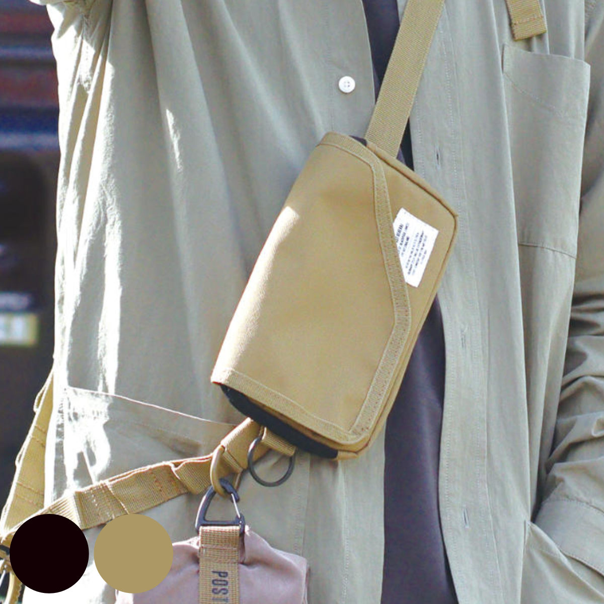 ショルダーポーチ スリングウォレットポーチ ポストジェネラル （ スマホケース コインケース スマホポーチ お財布ショルダー 斜めがけ ）