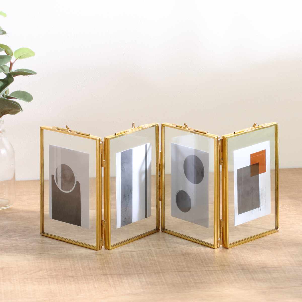 magnet フォトフレーム MOR-01 L判 4枚 （ フォトスタンド 写真立て