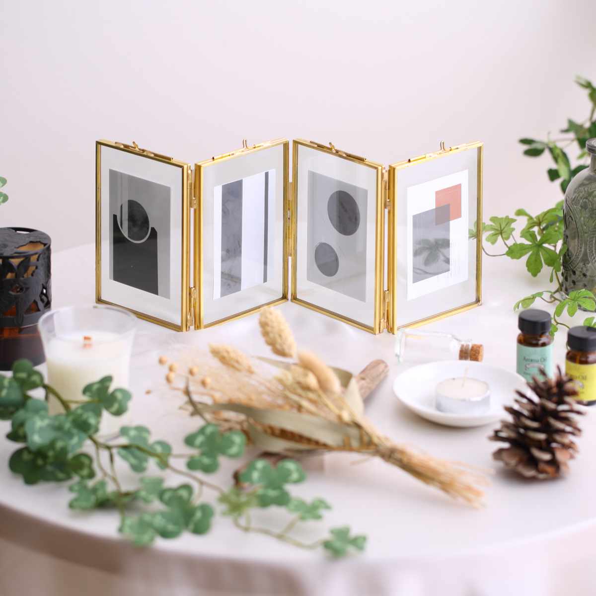 magnet フォトフレーム MOR-01 L判 4枚 （ フォトスタンド 写真立て