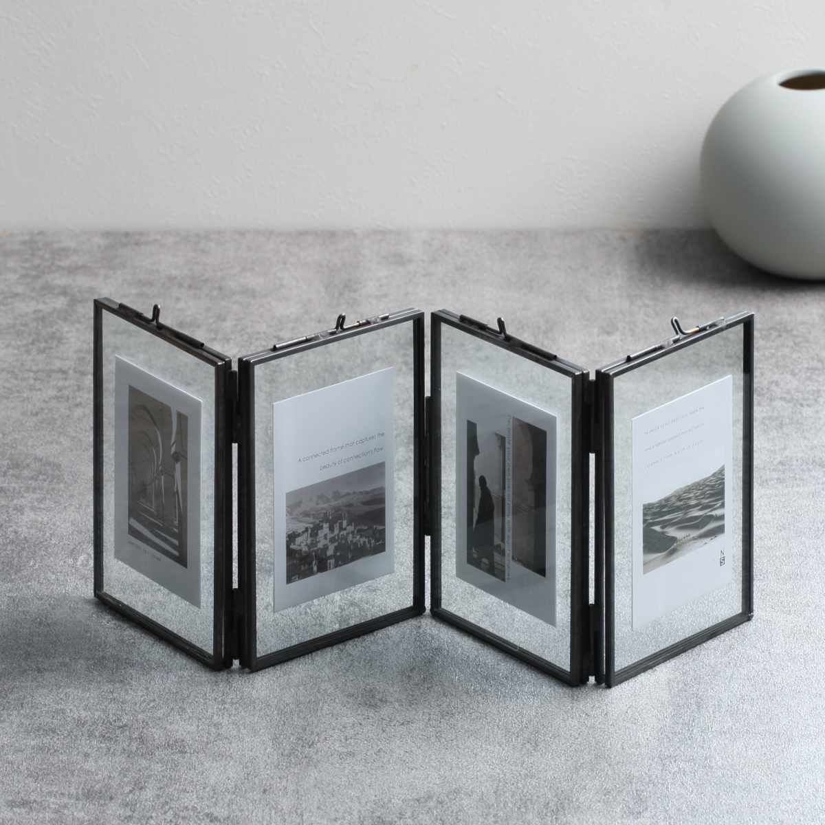 magnet フォトフレーム MOR-01 L判 4枚 （ フォトスタンド 写真立て