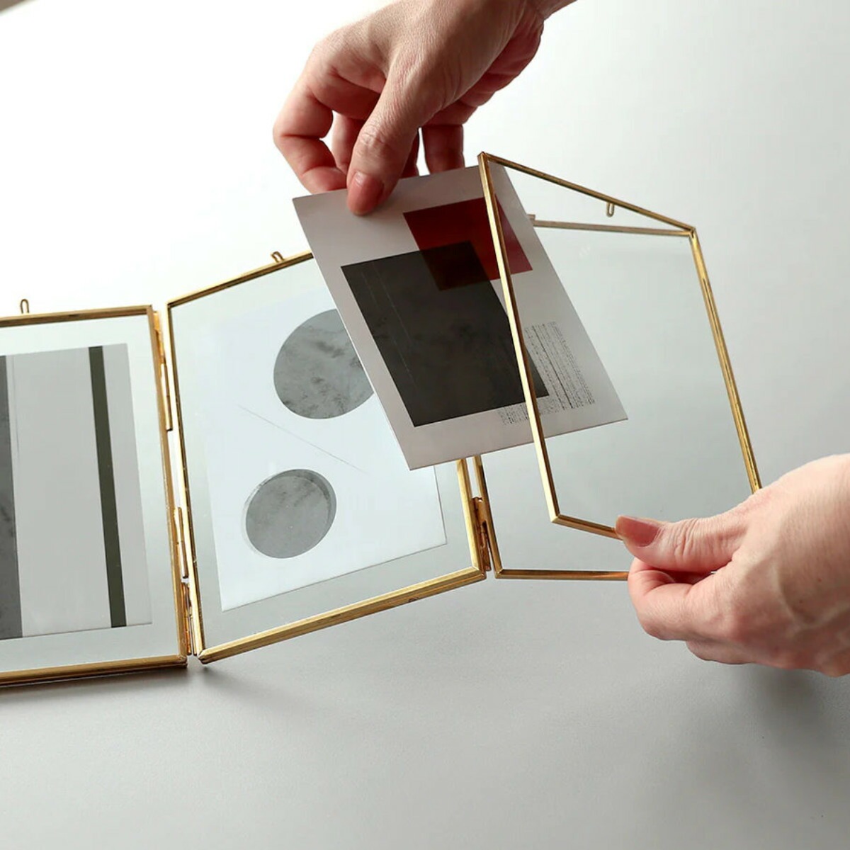 magnet フォトフレーム MOR-02 ポストカード 4枚 （ フォトスタンド