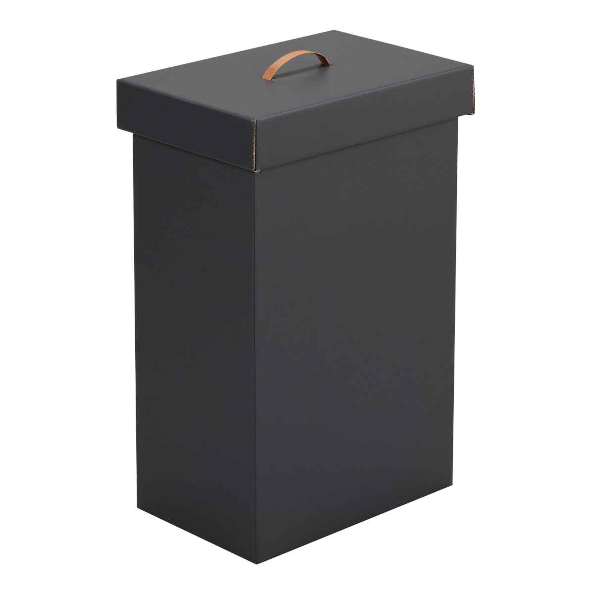 ブラック 二重構造 ごみ箱 40L SANKA ゴミ箱 40L 組み立て ダンボール 2台入り （ ごみ箱 40