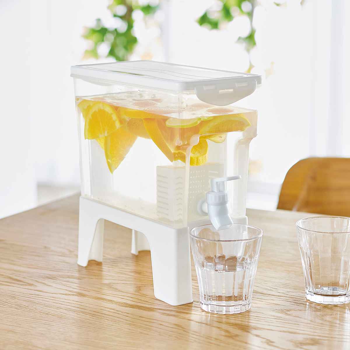 ドリンクサーバー スタンド付き 3L ソソギーナ プラスチック （ 冷蔵庫