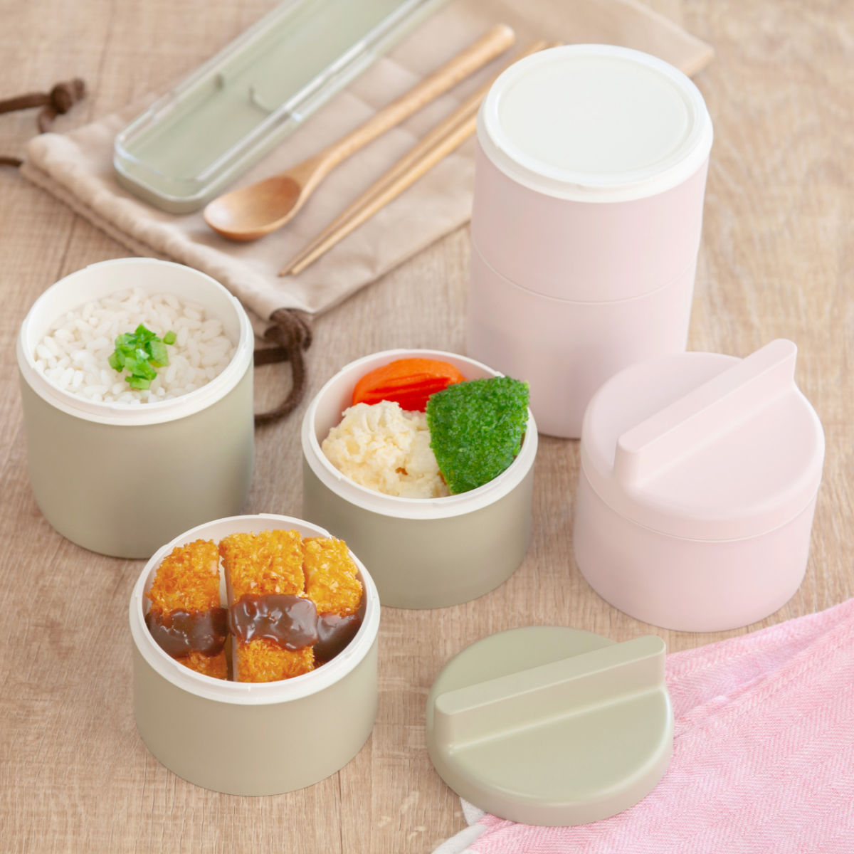 弁当箱 3段 600ml tutu 3段ランチボックス （ お弁当箱 ランチボックス