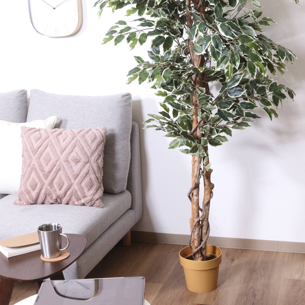 不二貿易（Fuji Boeki） フェイクグリーン フィカス 高さ170cm 斑入り