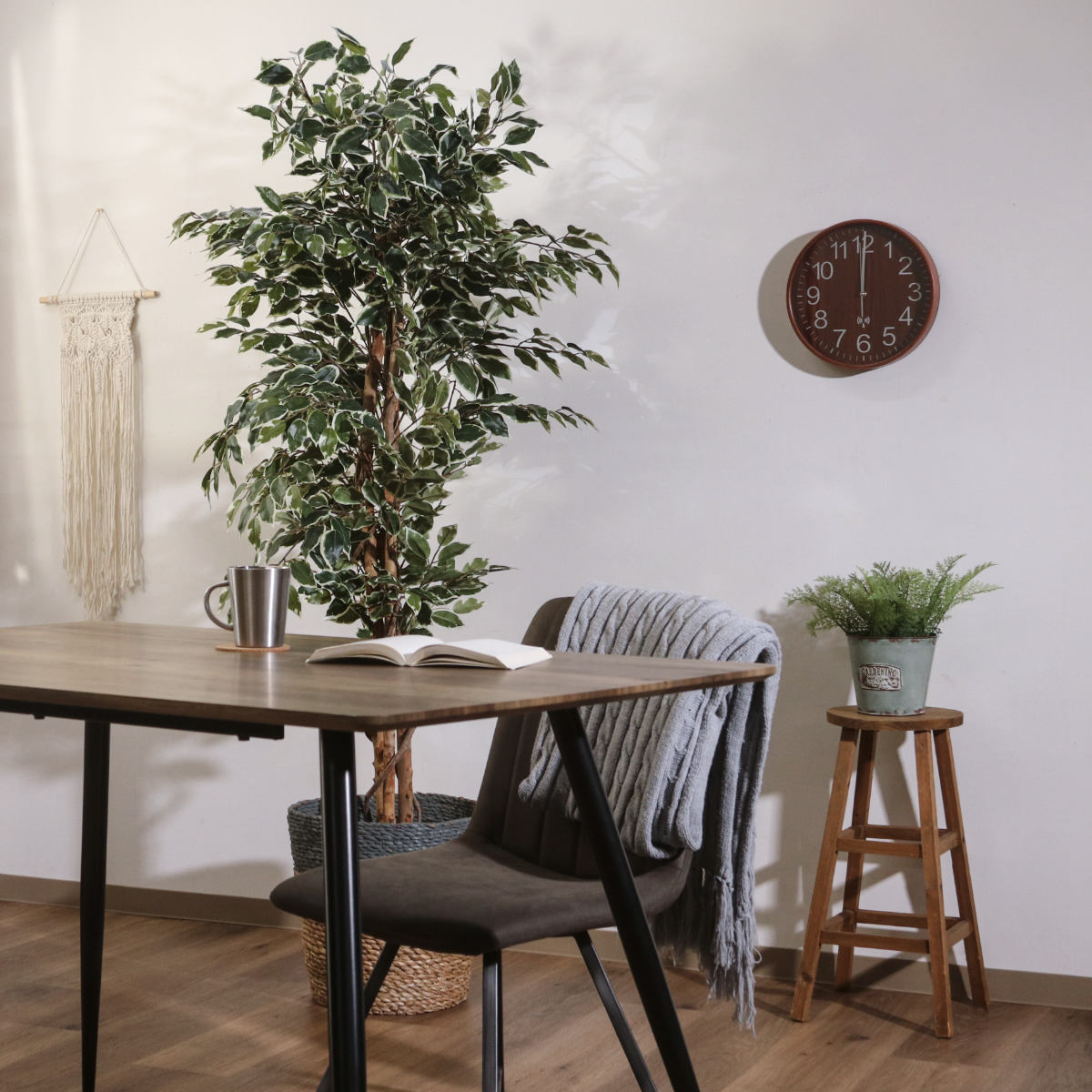 不二貿易（Fuji Boeki） フェイクグリーン フィカス 高さ170cm 斑入り