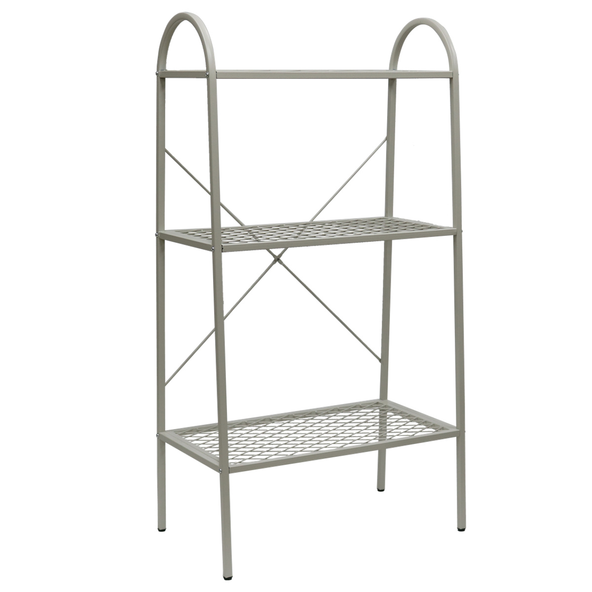 オープンスチールラック 3段 メッシュ 撥水 ガーデン （ オープン