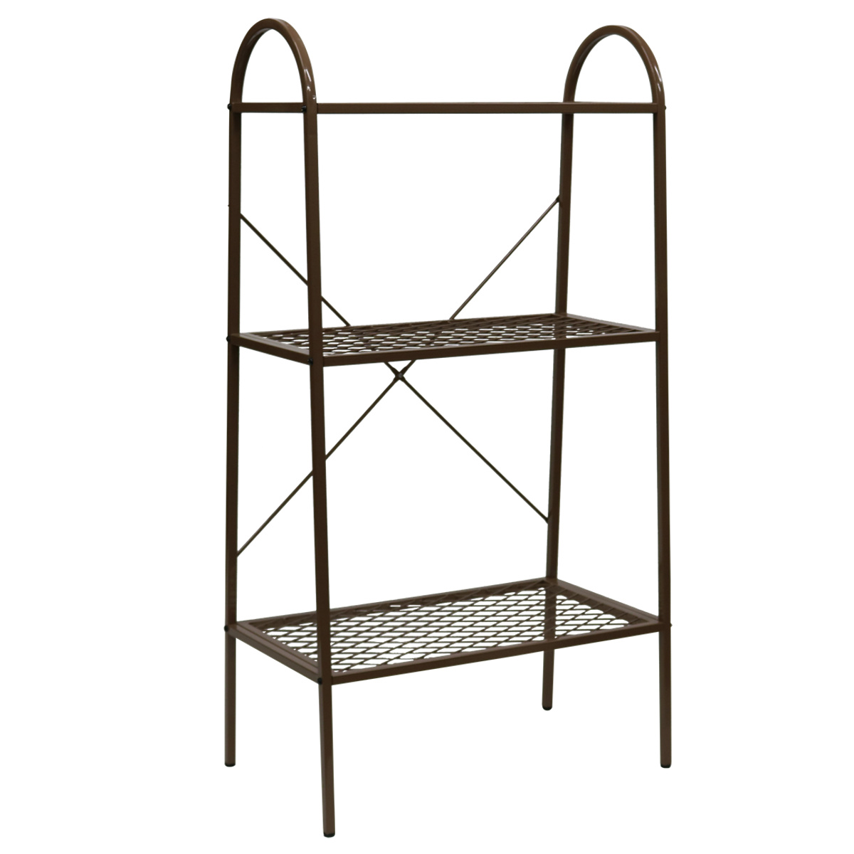 オープンスチールラック 3段 メッシュ 撥水 ガーデン （ オープン