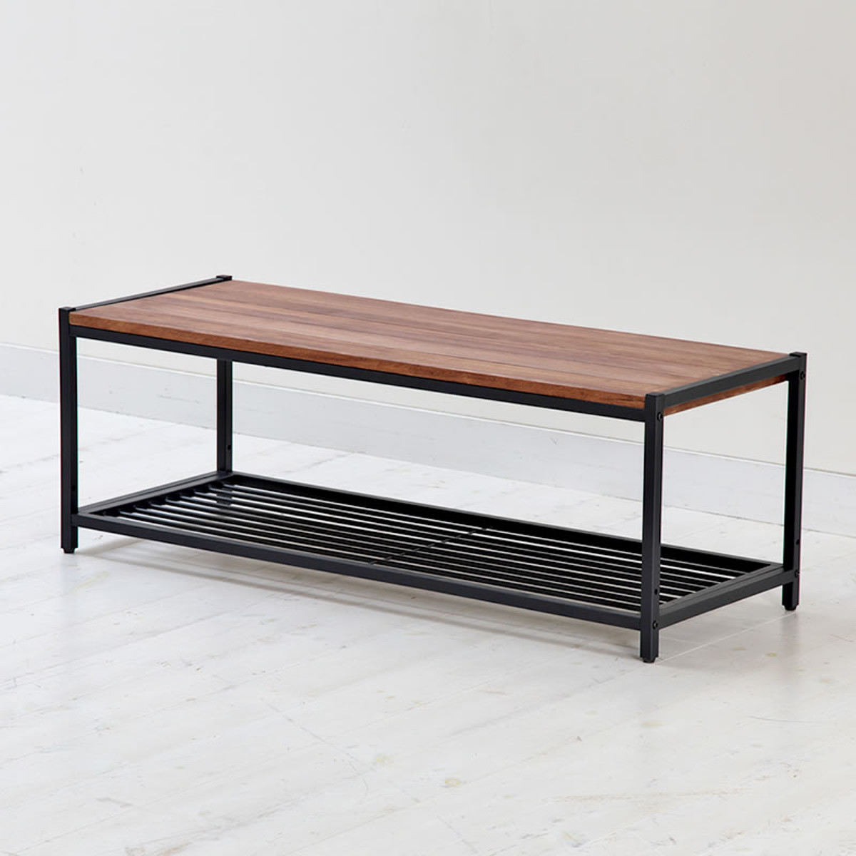 ローラック テレビ台 113x42cm 天然木 BRICK （ ローボード TV台