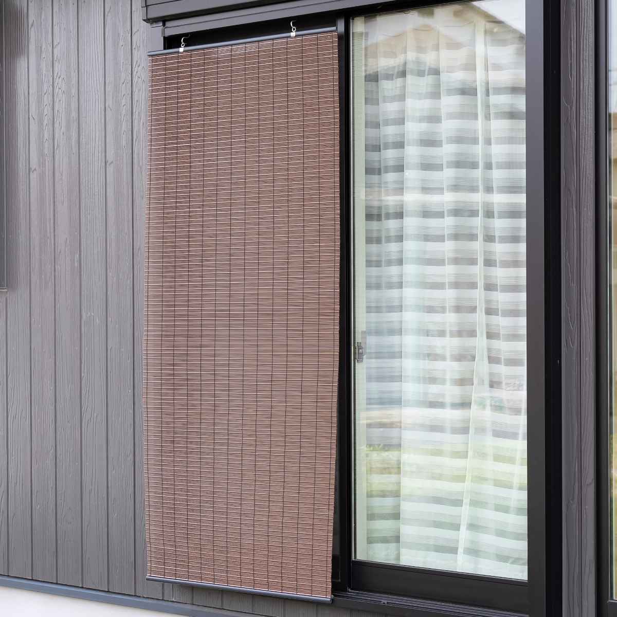 大島屋 すだれ カラースクリーン 88×135cm 樹脂製 日本製 （ すだれ