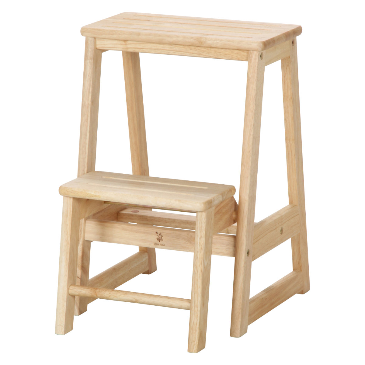 不二貿易（Fuji Boeki） 踏み台 2段 ステップラダー ボヌール 木製