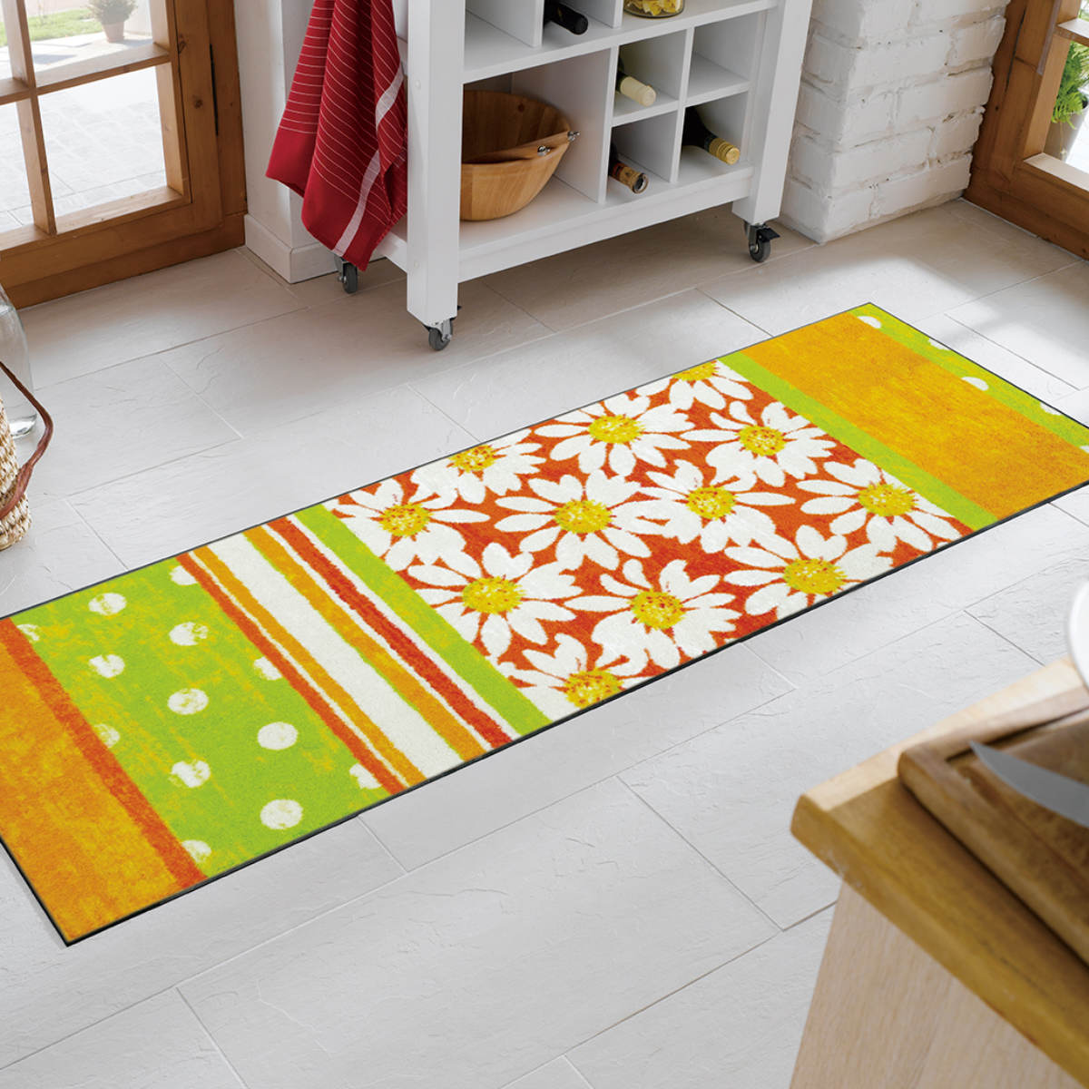 キッチンマット wash＋dry ウォッシュアンドドライ Bellis 屋内屋外兼用 60×180cm （ 洗える ウォッシャブル 台所マット ） | クリーンテックス・ジャパン | 11