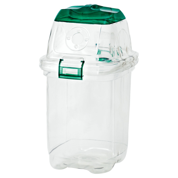 山崎産業 屋内用ゴミ箱 業務用ダストボックス 35L 透明エコ