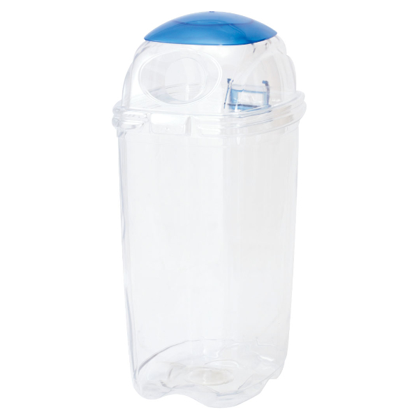 山崎産業 屋内用ゴミ箱 業務用ダストボックス 60L 透明エコ