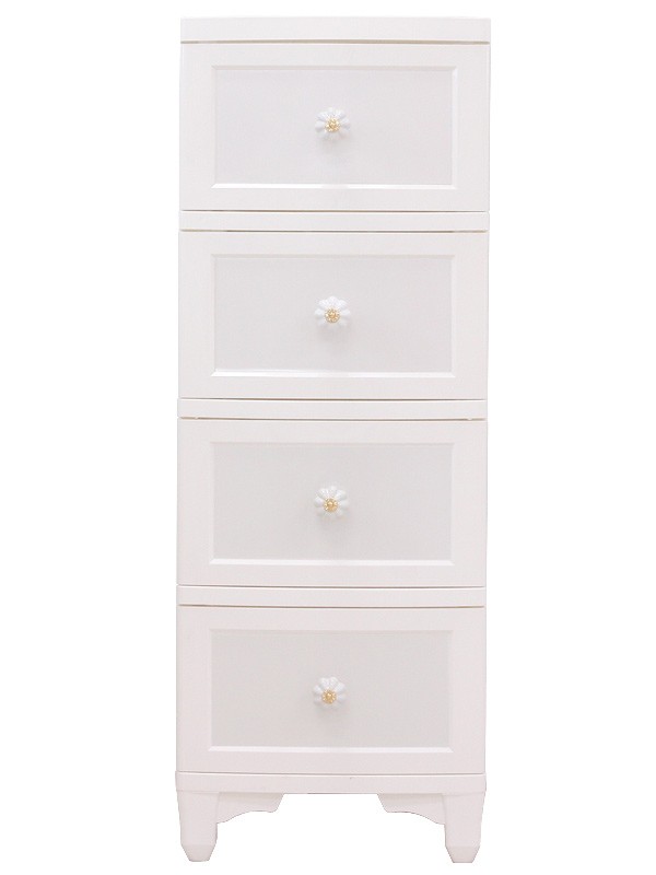 収納ケース アンティーク風チェスト 4段 姫系 家具 （ チェスト 衣類