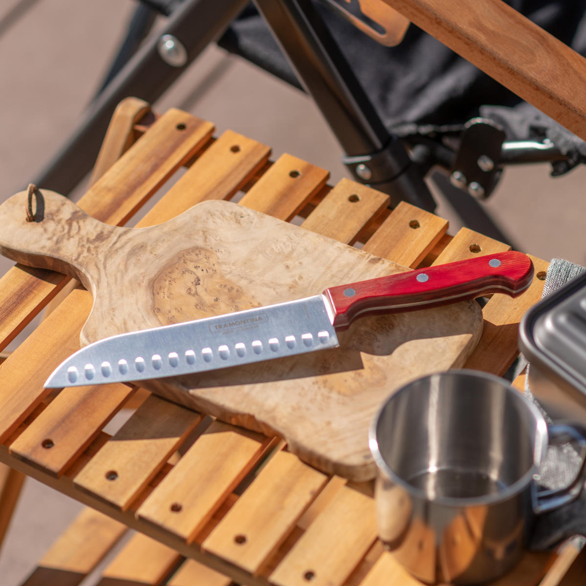 TRAMONTINA（トラモンティーナ） 三徳包丁 17.6cm ポリウッド 食洗機
