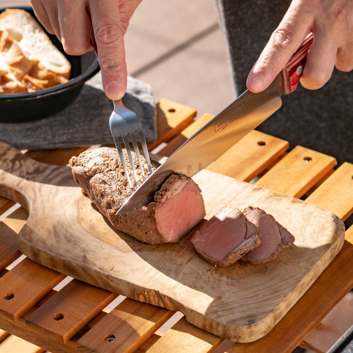 TRAMONTINA（トラモンティーナ） 包丁 4点セット ポリウッド 食洗機