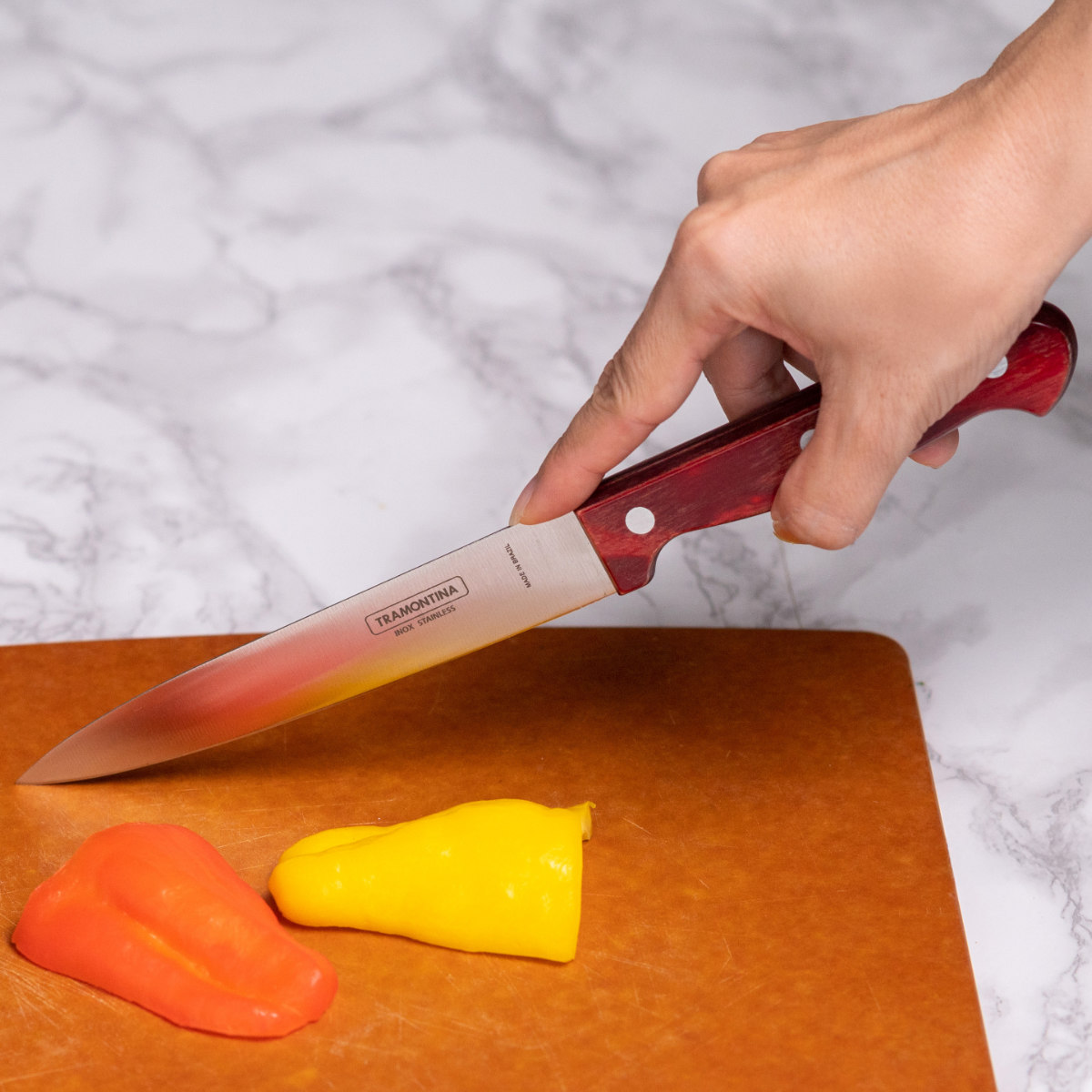 TRAMONTINA（トラモンティーナ） 包丁 4点セット ポリウッド 食洗機