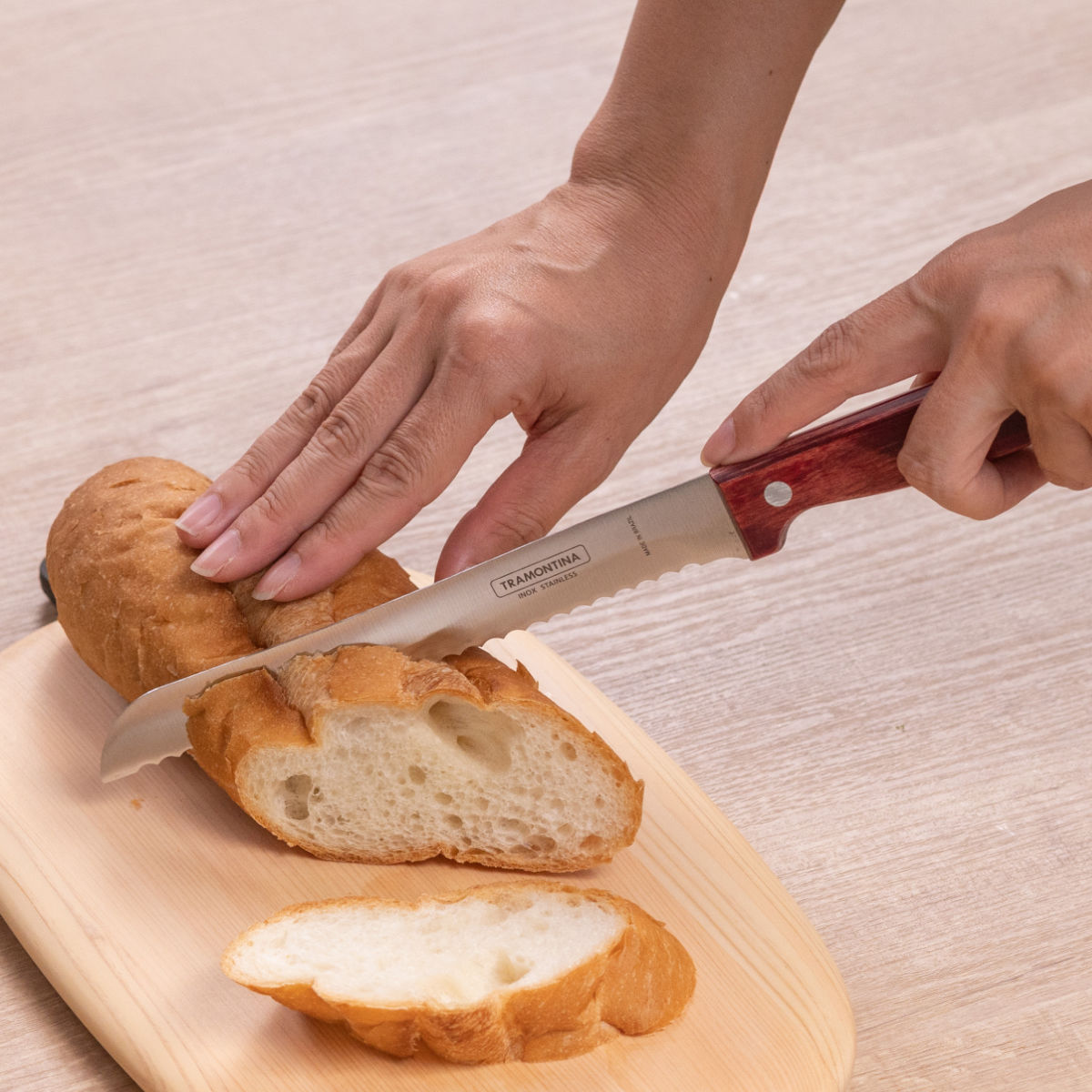TRAMONTINA（トラモンティーナ） 包丁 4点セット ポリウッド 食洗機