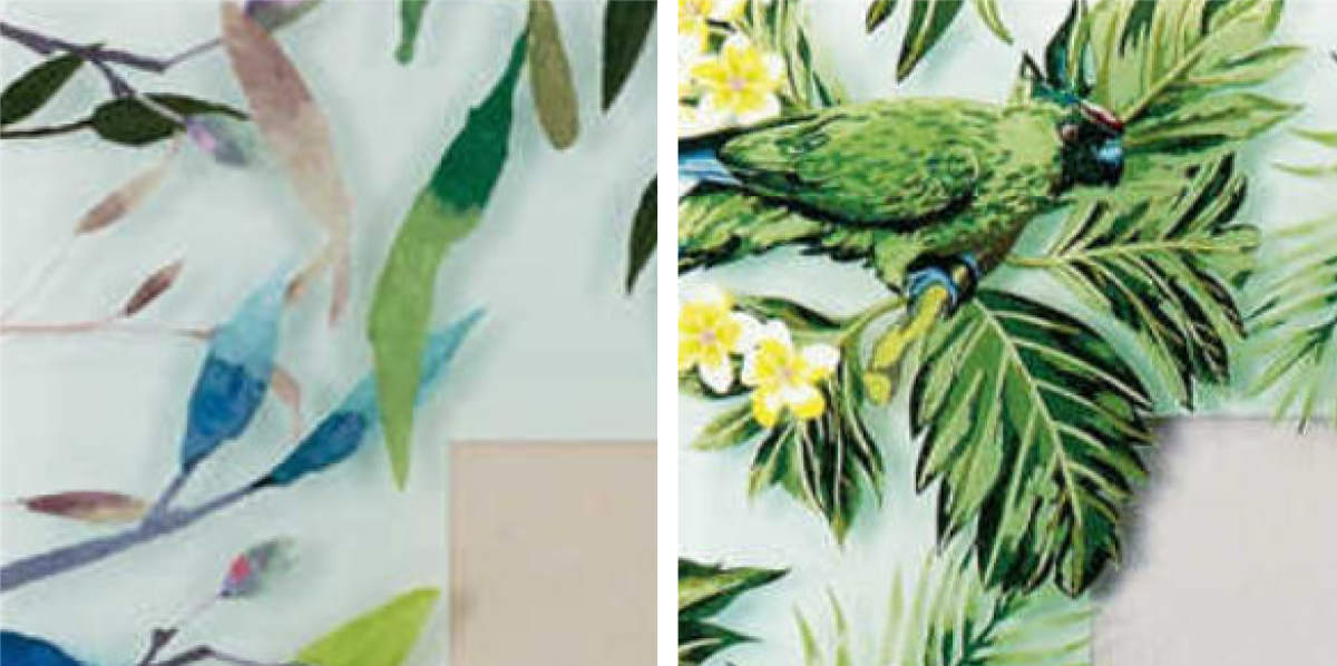 フォトフレーム FGデザイン L判 ボタニカル ガラス （ フォトスタンド