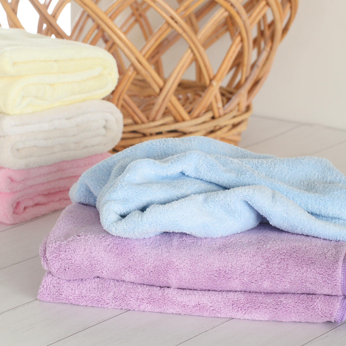 マイクロファイバー バスタオル カラリ （ タオル お風呂 湯上りタオル