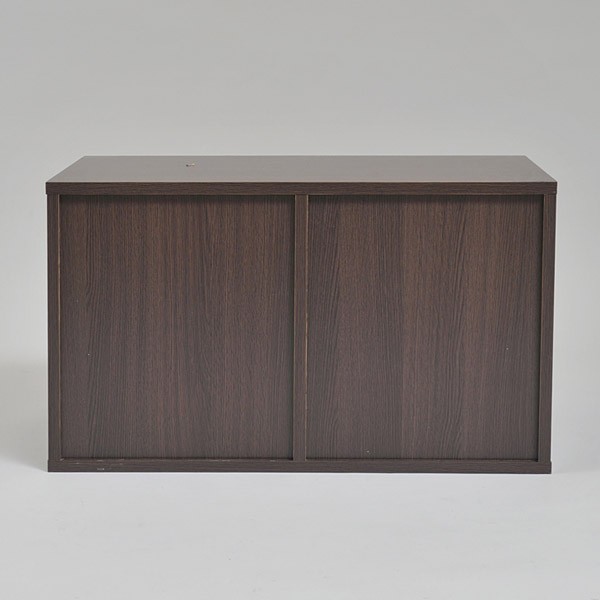 収納ボックス 木製 フラップ扉 スタッキングボックス 1段2列 幅72cm