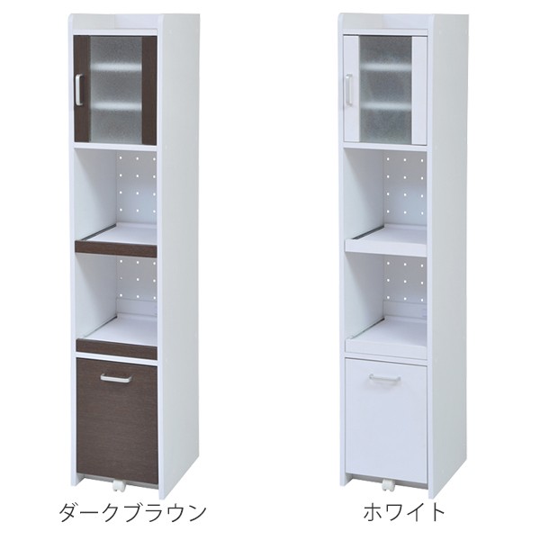 スリムキッチンラック 食器棚 すきま収納 高さ160cm ダークブラウン □在庫限り・入荷なし□ スリムラック 食器棚 すき間収納 高さ160cm