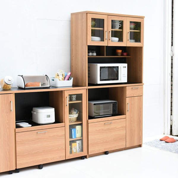 keittio（ケイッティオ）シリーズ☆北欧 レンジボード レンジ台 90cm 北欧キッチンシリーズ Keittio 90幅 レンジボード／食器棚 キッチン