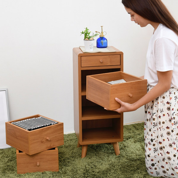 スリムチェスト 幅30cm 4段 北欧風 pico （ チェスト リビング収納