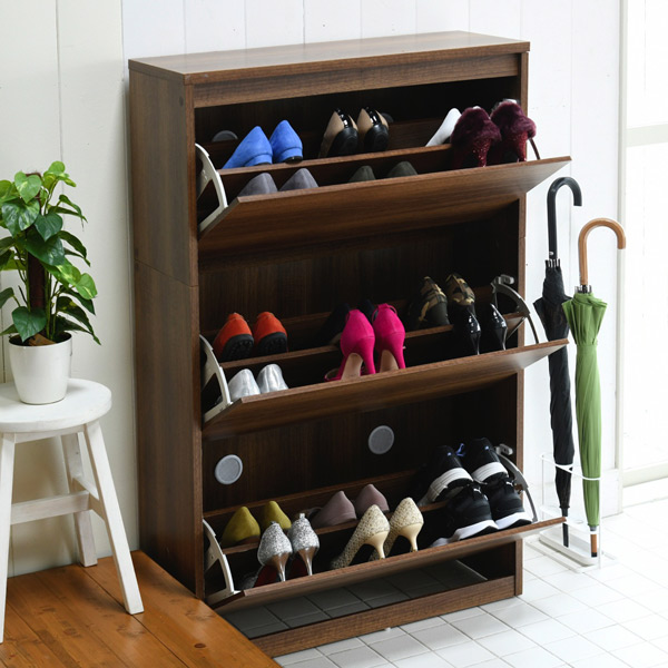 JK-PLAN（ジェイケイ・プラン） 下駄箱 6段 幅79cm 組立品 最大18足