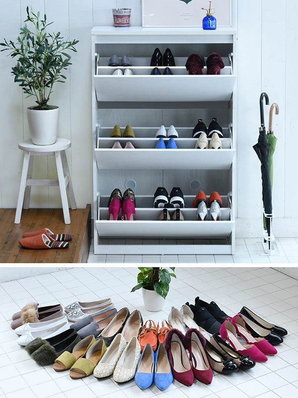 JK-PLAN（ジェイケイ・プラン） 下駄箱 6段 幅79cm 組立品 最大18足