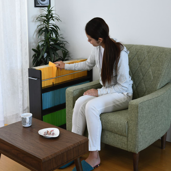 押入れ 収納ラック キャスター付 本棚 2台セット スリム 奥行78cm （ 押入れ収納 収納 ラック 棚 押し入れ ） | JK-PLAN | 20