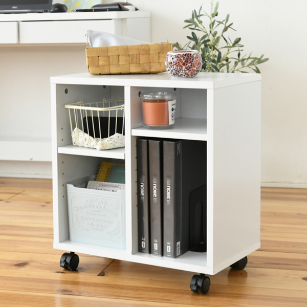 デスク 3点セット 幅100cm 収納 チェスト ラック ワゴン 木目調