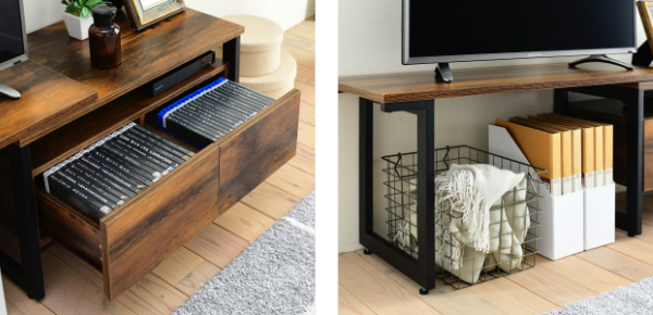 テレビ台 伸縮 ローボード インダストリアル調 ELVIS 幅90〜136cm