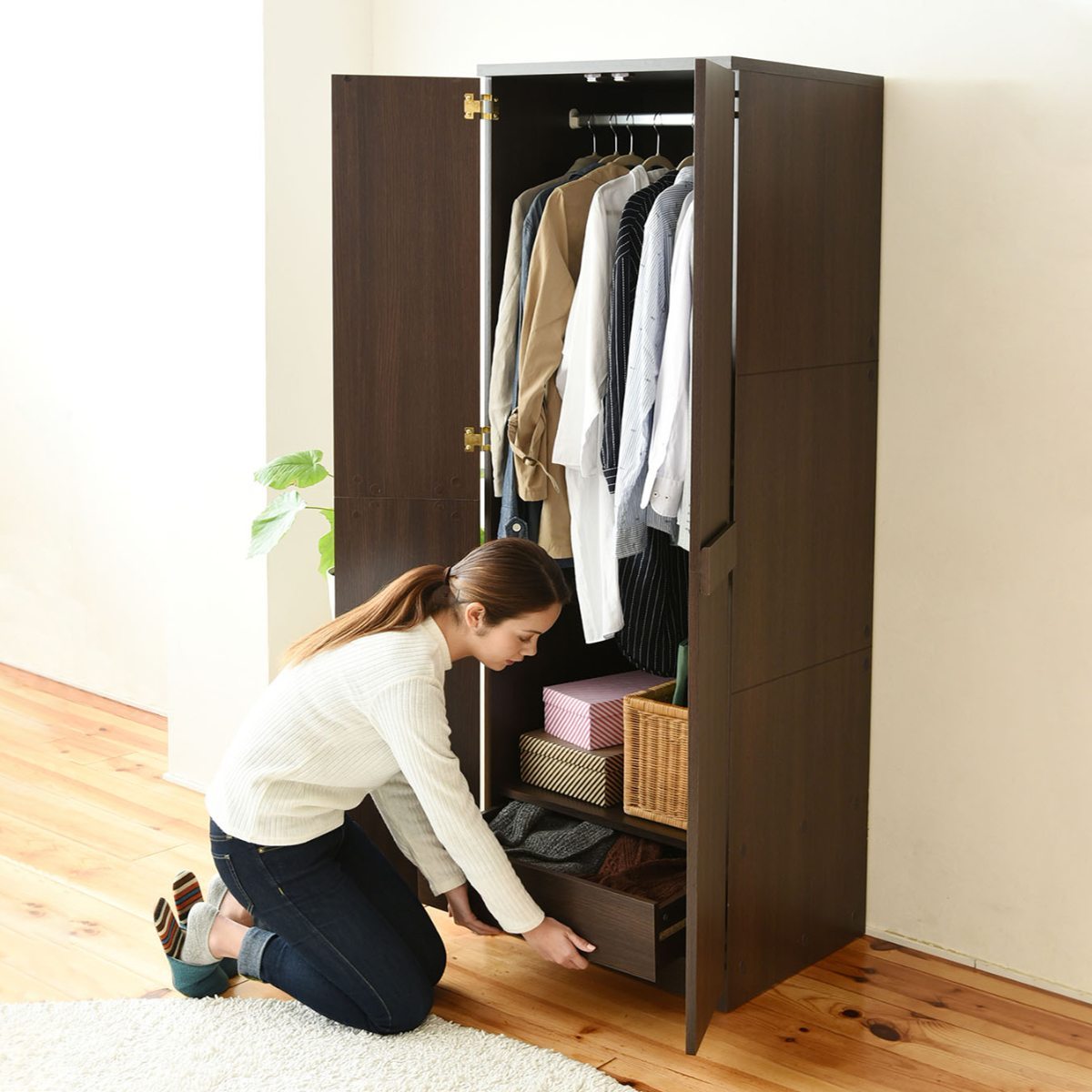 壁面収納 ロッカータンス クローゼット 衣類収納 ロッカーシリーズ 約