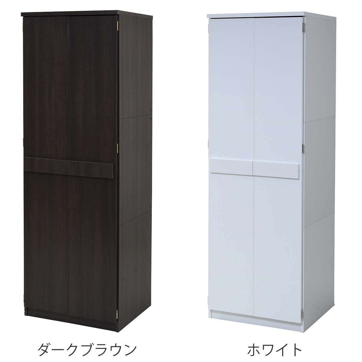 壁面収納 ロッカータンス クローゼット 衣類収納 ロッカーシリーズ 約幅60cm （ 収納 服 衣服 ハンガーラック 整理 ）の画像