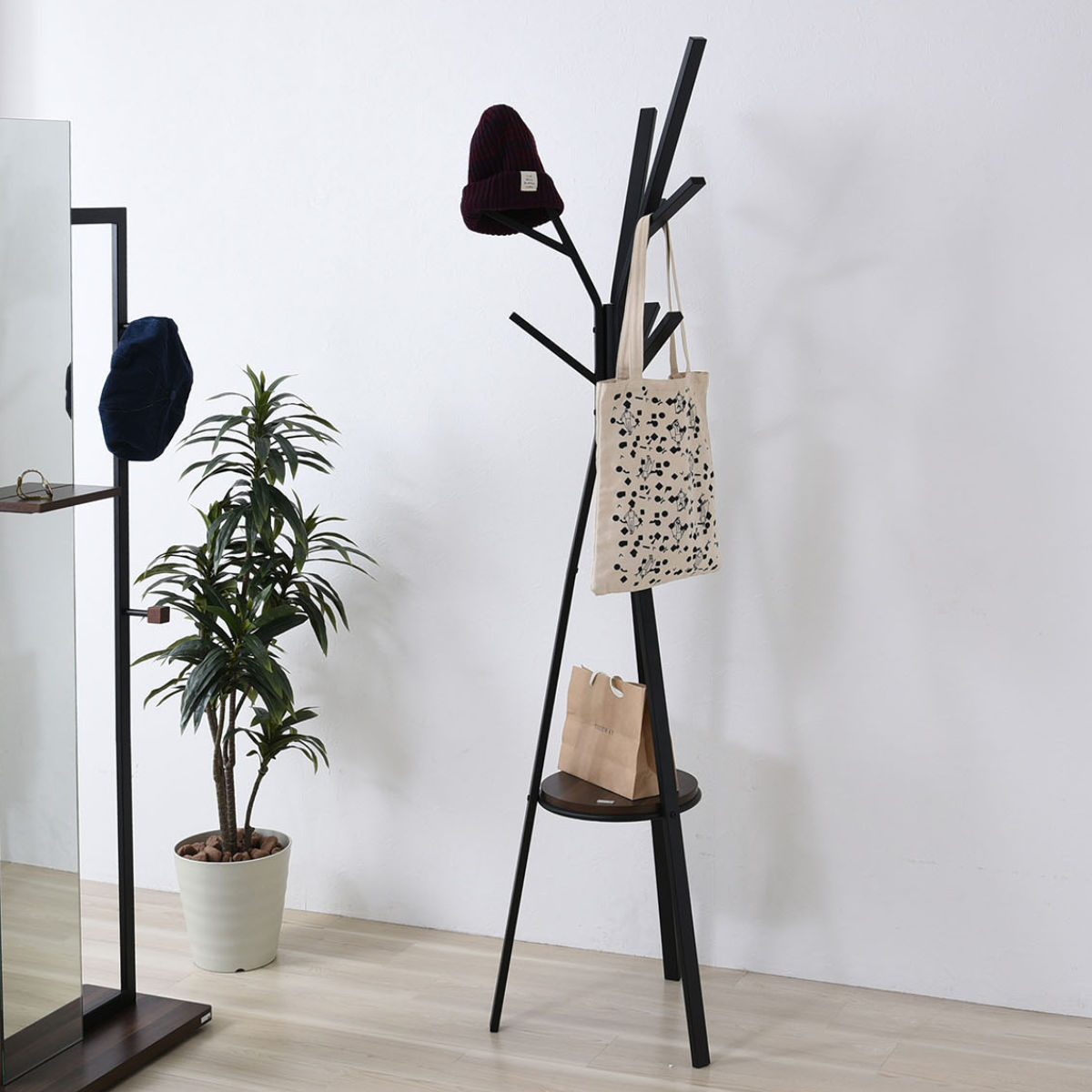 ポールハンガー アイアン ミッドセンチュリー Rita 高さ180cm