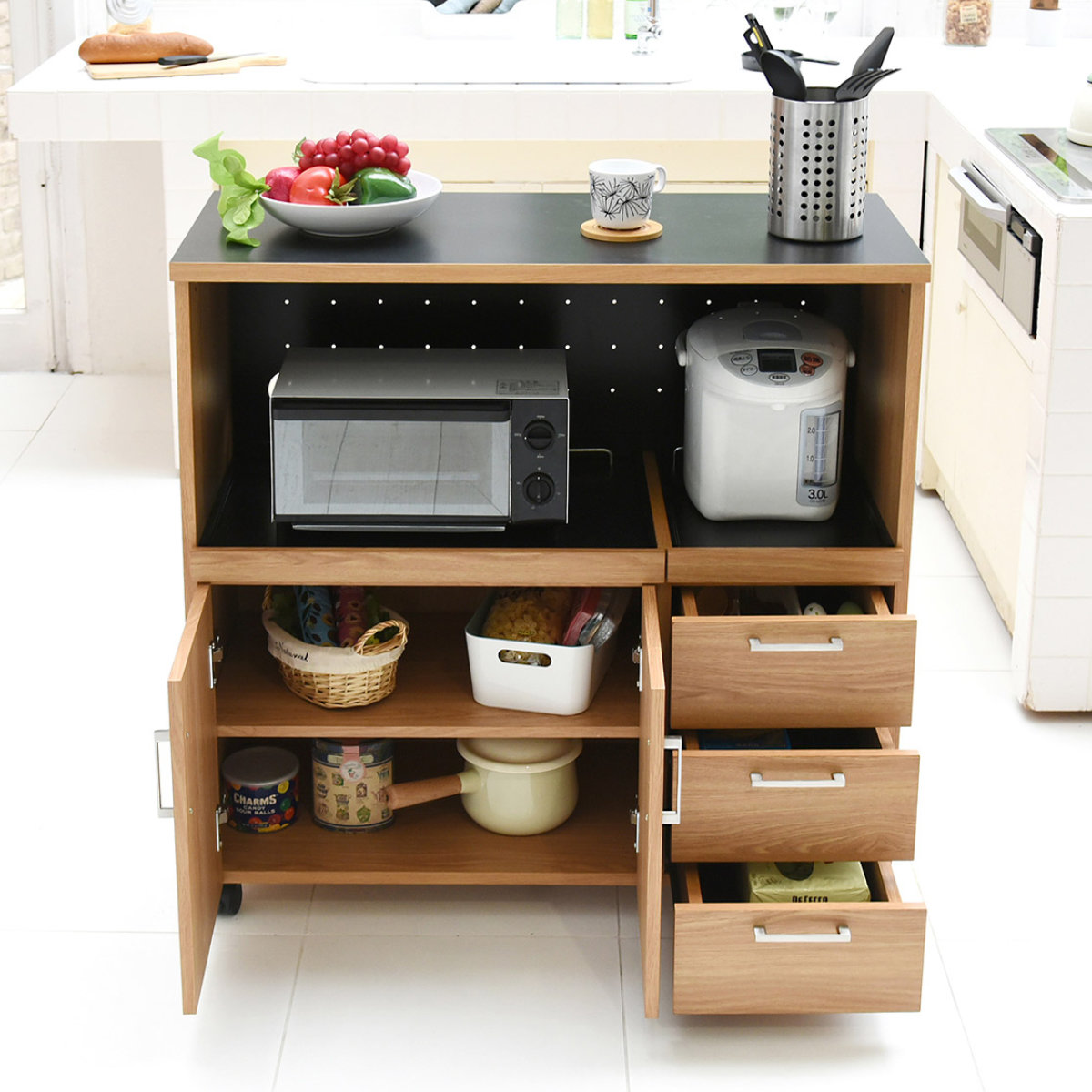 JK-PLAN（ジェイケイ・プラン） レンジ台 幅90cm キッチンラック