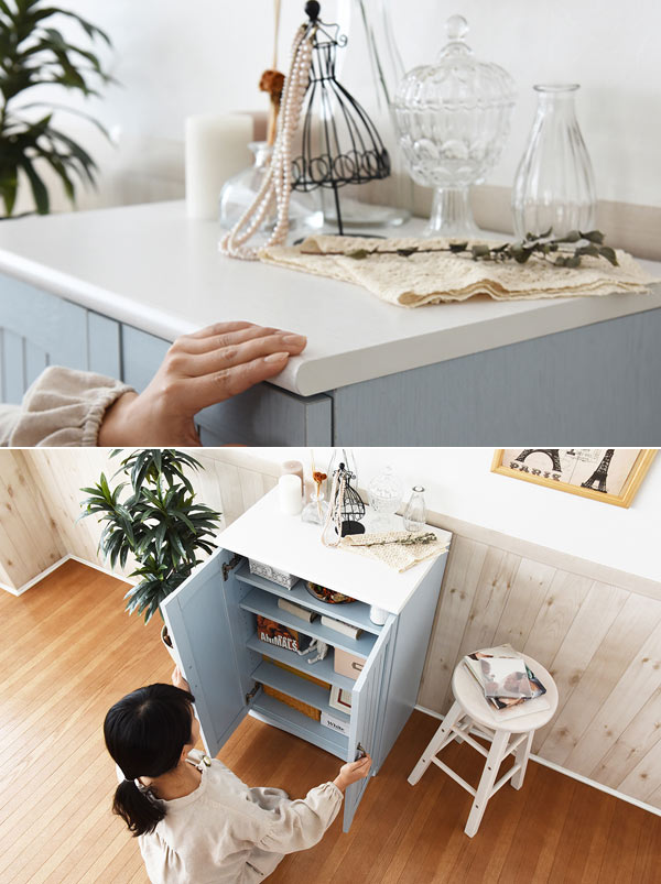 JK-PLAN（ジェイケイ・プラン） キャビネット 幅60.5cm 両開き 収納棚