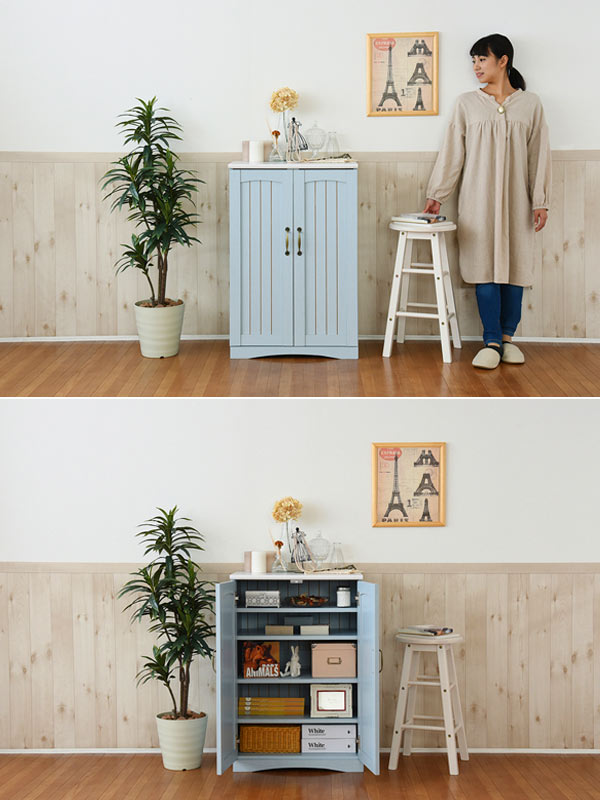 JK-PLAN（ジェイケイ・プラン） キャビネット 幅60.5cm 両開き 収納棚