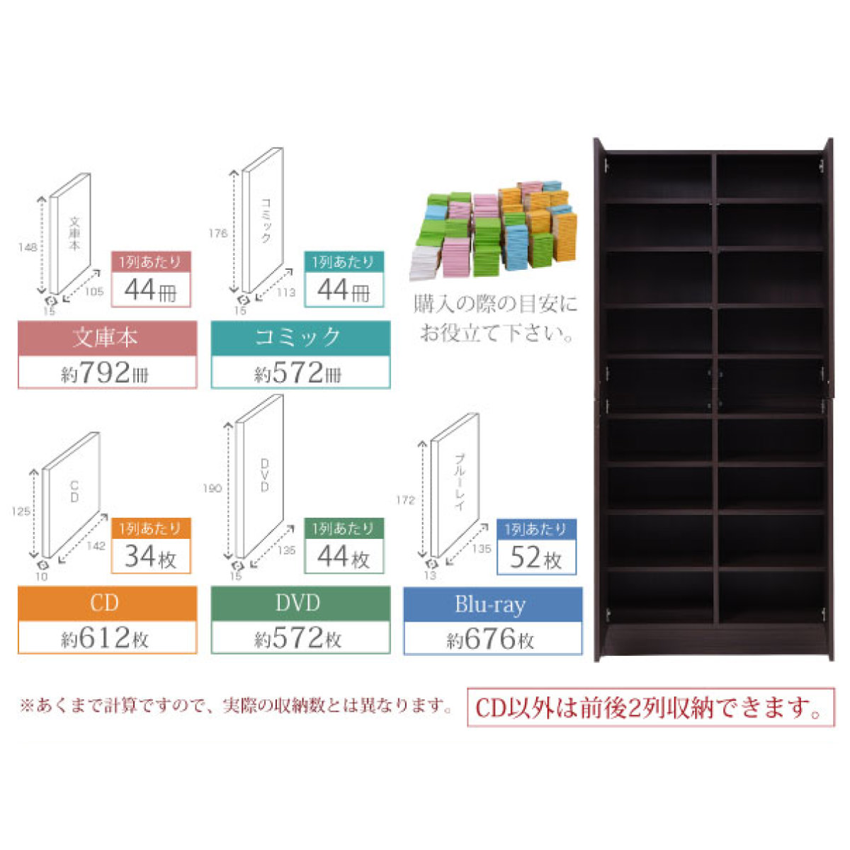 JK-PLAN（ジェイケイ・プラン） 本棚 扉付き 幅81cm 高さ180.5cm 全棚