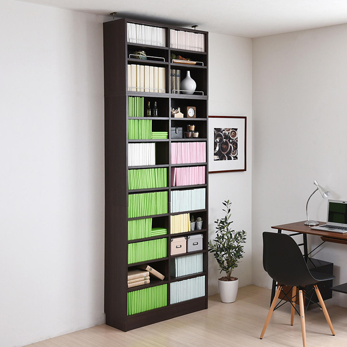 【NAOKIX】本棚 JK-PLAN（ジェイケイ・プラン） 本棚 上置き棚セット 幅81cm 高さ238.5