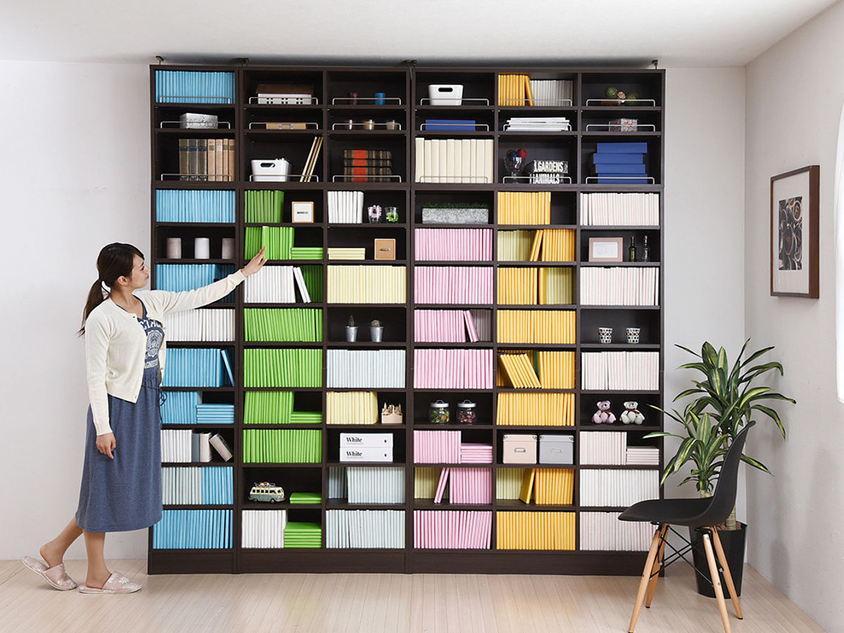 JK-PLAN（ジェイケイ・プラン） 本棚 上置き棚セット 幅41.5cm 高さ