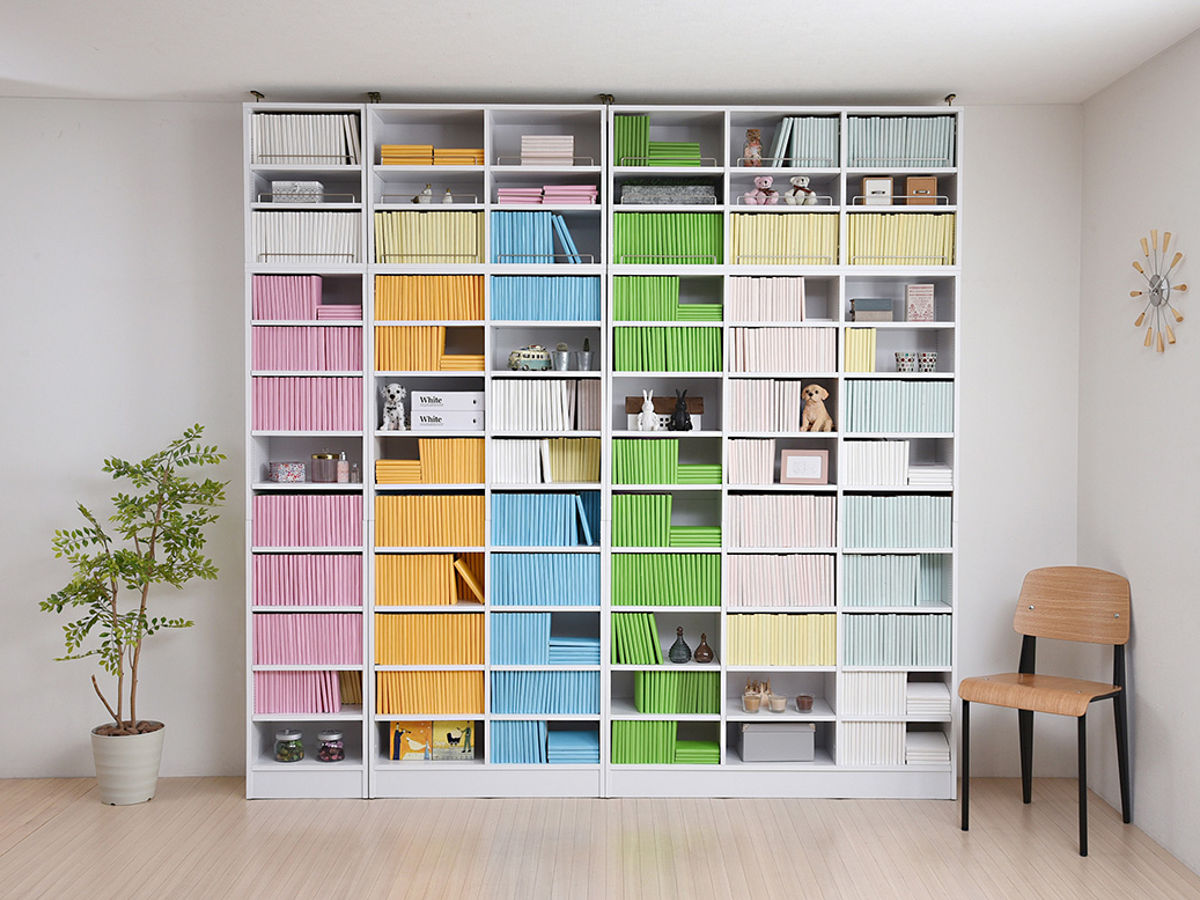 JK-PLAN（ジェイケイ・プラン） 本棚 上置き棚セット 幅41.5cm 高さ