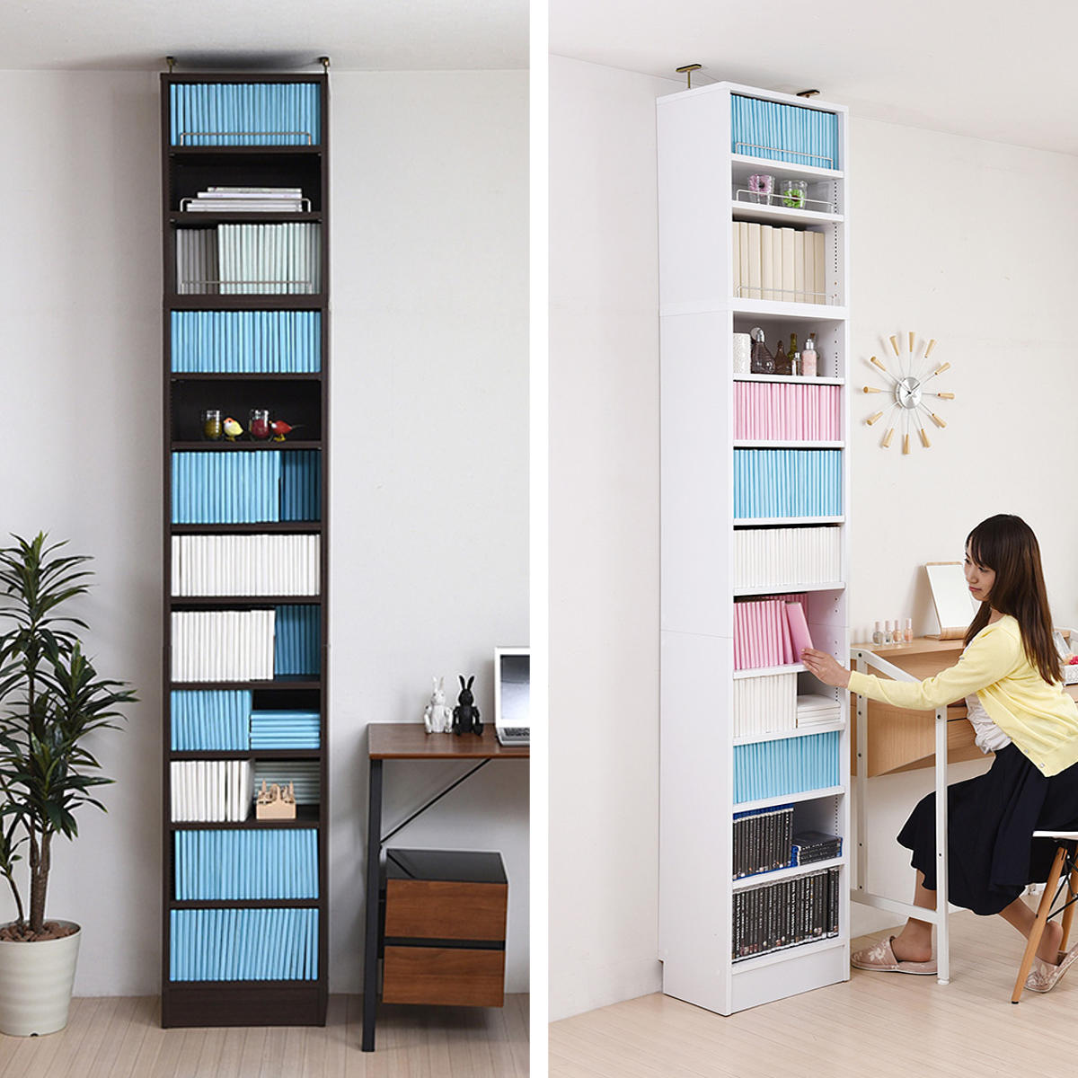 JK-PLAN（ジェイケイ・プラン） 本棚 上置き棚セット 幅41.5cm 高さ